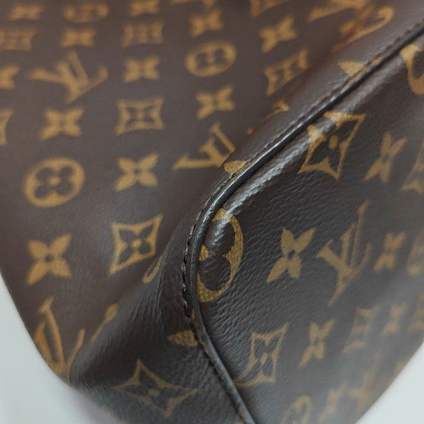 NÉONOÉ MM Monogram Coated Canvas Brown