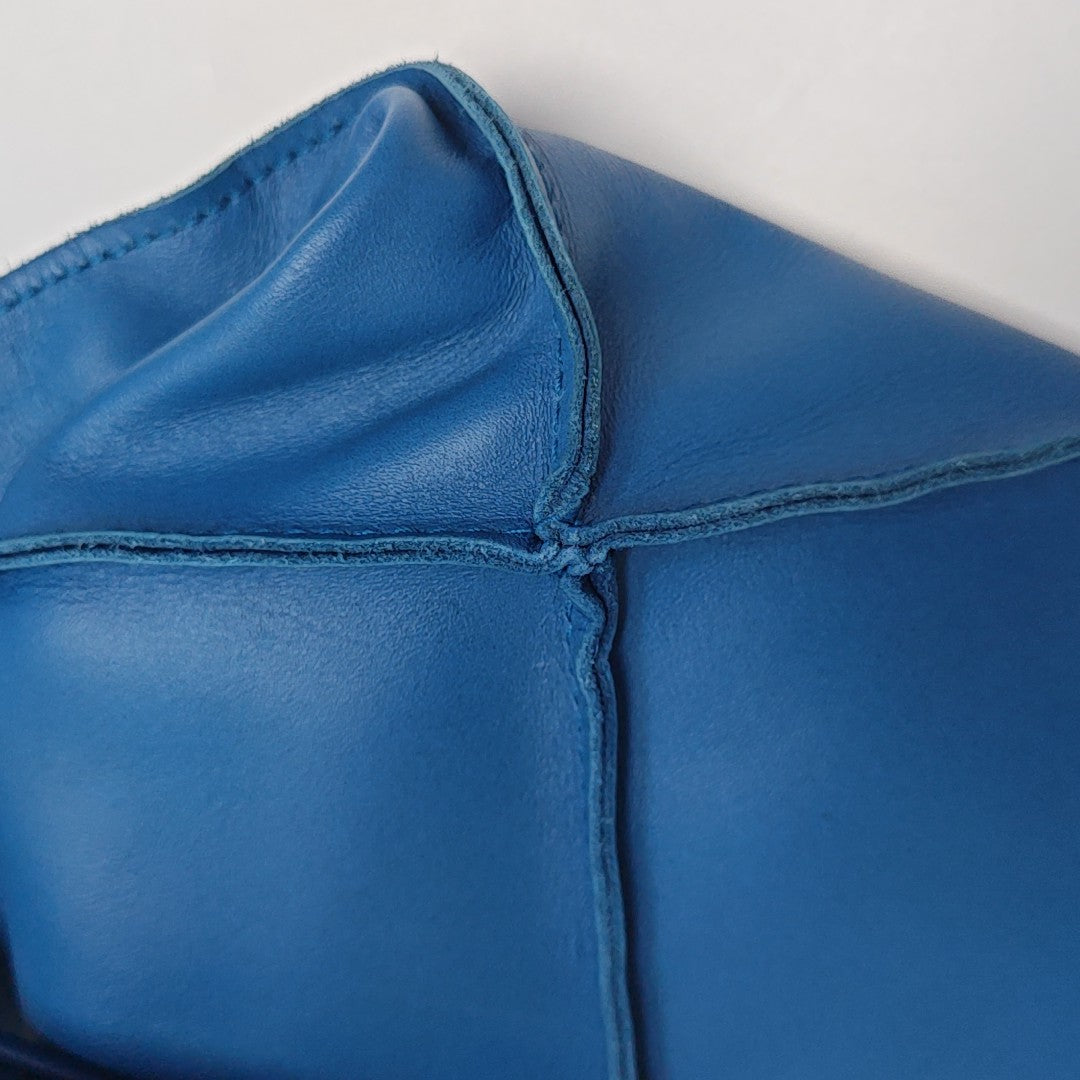 Calfskin Shoulder Bag Blue
