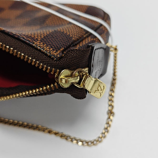 ACCESSOIRES Mini Damier Ebene Coated Canvas Brown