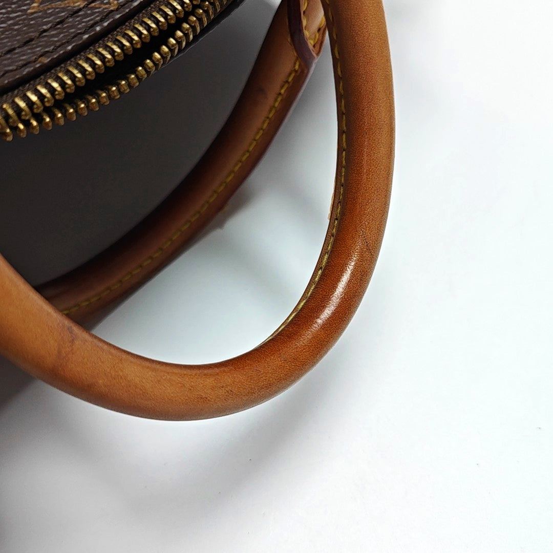 SPEEDY 25 Monogram Coated Canvas Brown