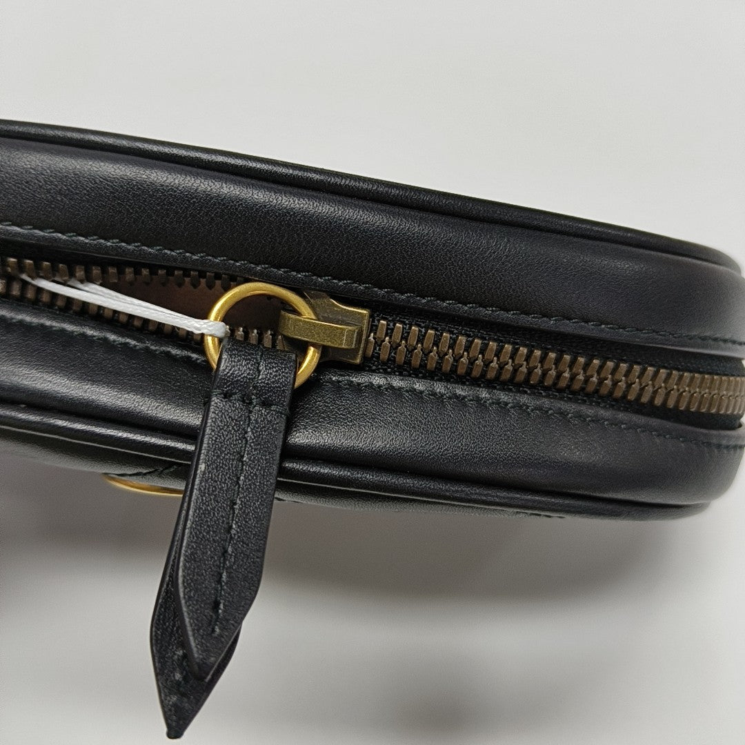 GG Marmont Super Mini Quilted Calfskin Black