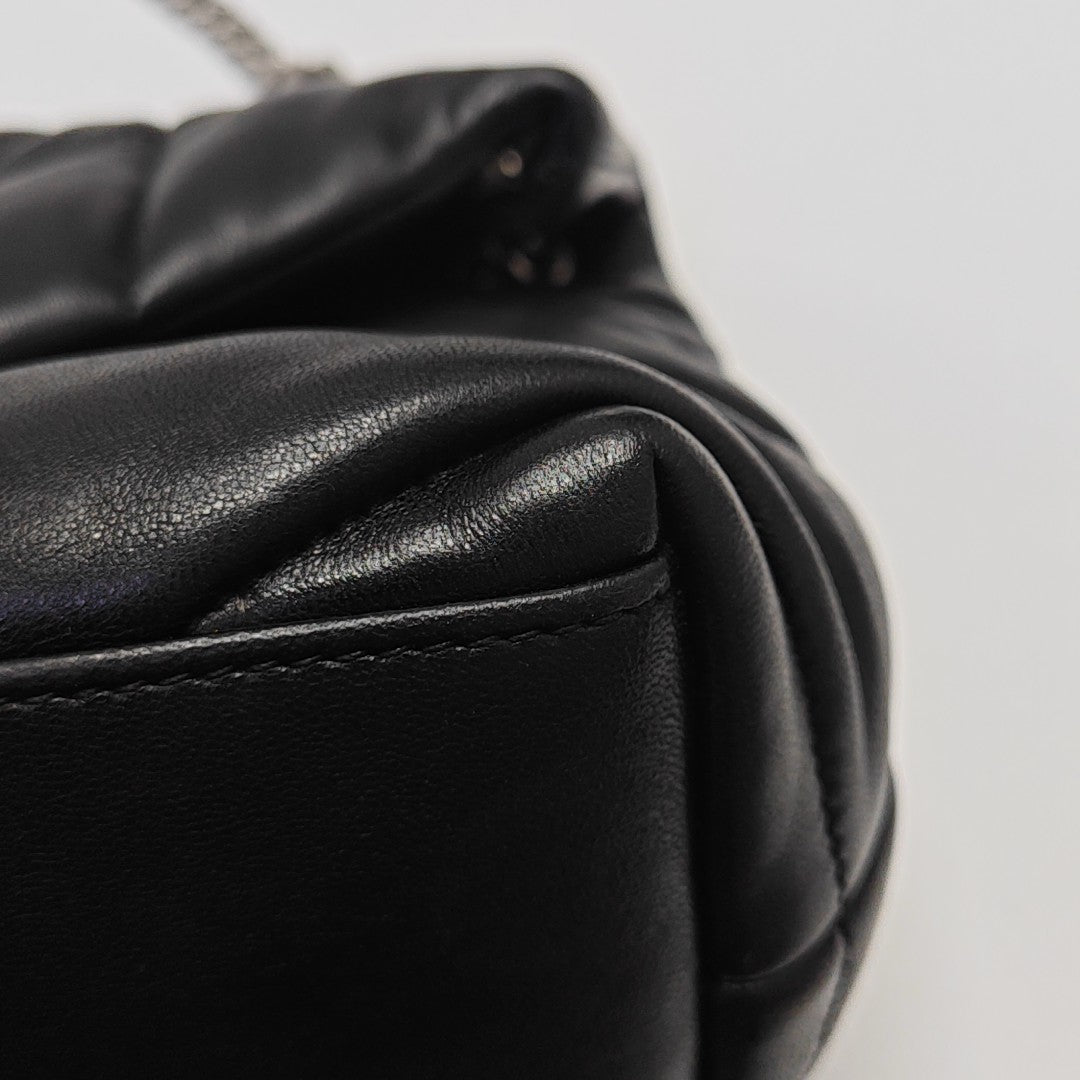 PUFFER Small Quilted Lambskin Black