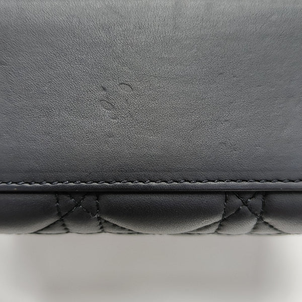 Lady Dior Mini Cannage Calfskin Black