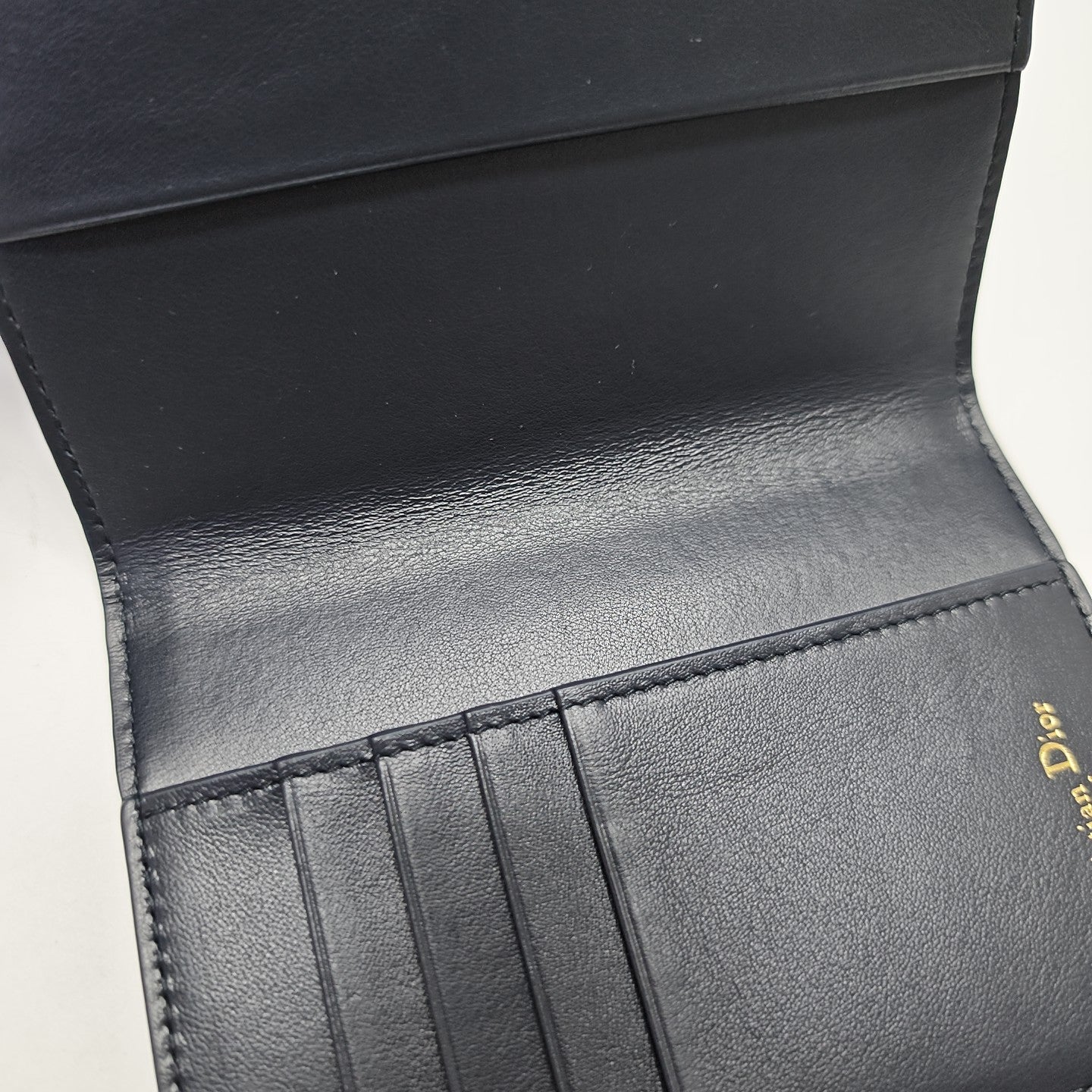 30 Montaigne Canvas Blue Wallet