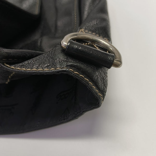 Calfskin Shoulder Bag Black