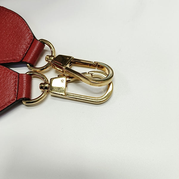GG Supreme Small Monogram Coated Canvas Red