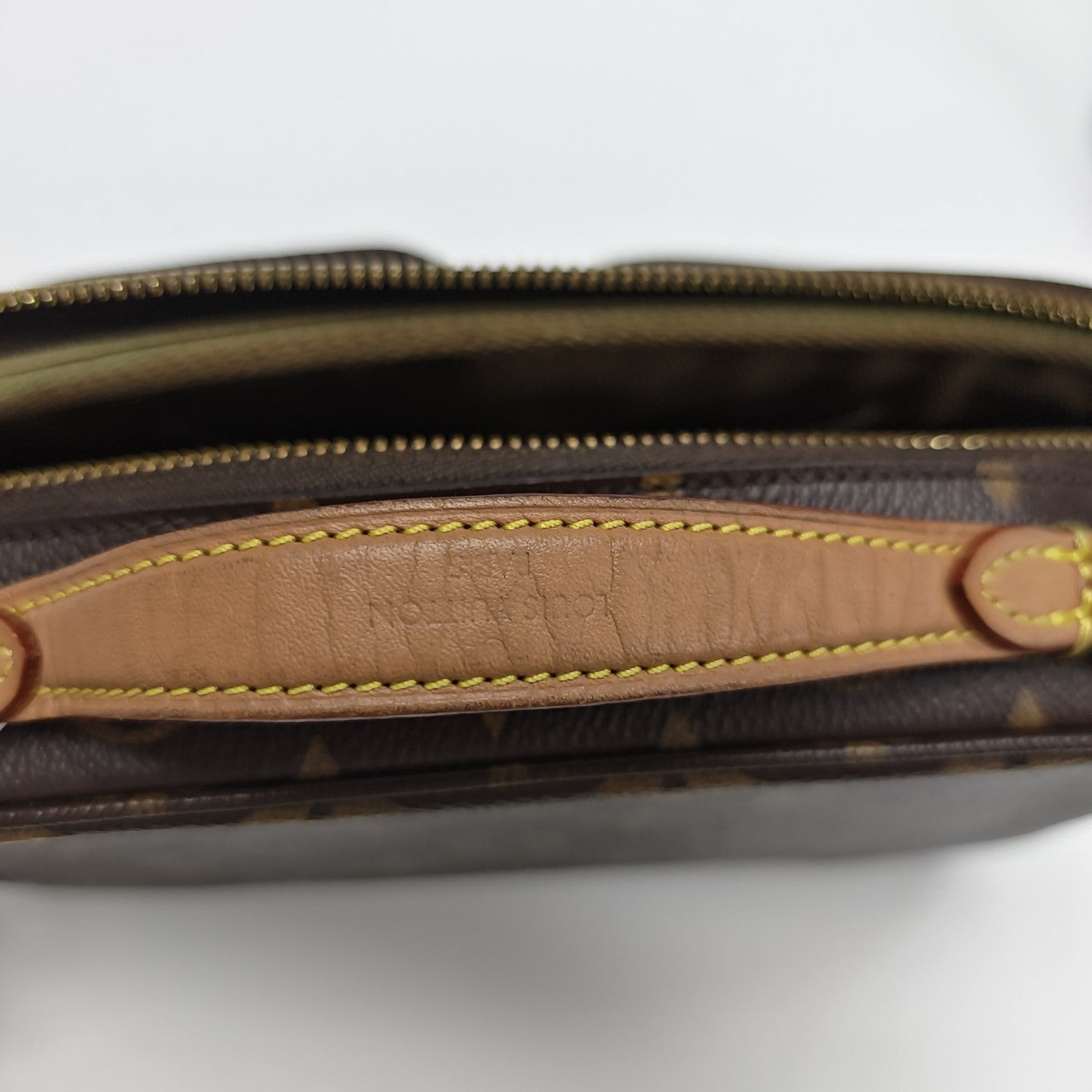 UTILITY Monogram Coated Canvas Brown