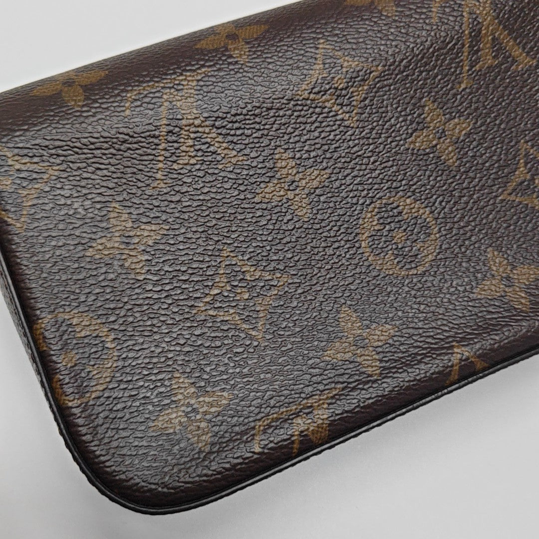 FÉLICIE Monogram Coated Canvas Brown