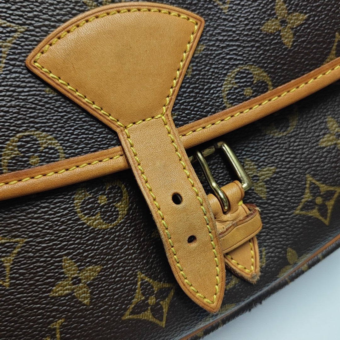 SOLOGNE PM Monogram Coated Canvas Brown