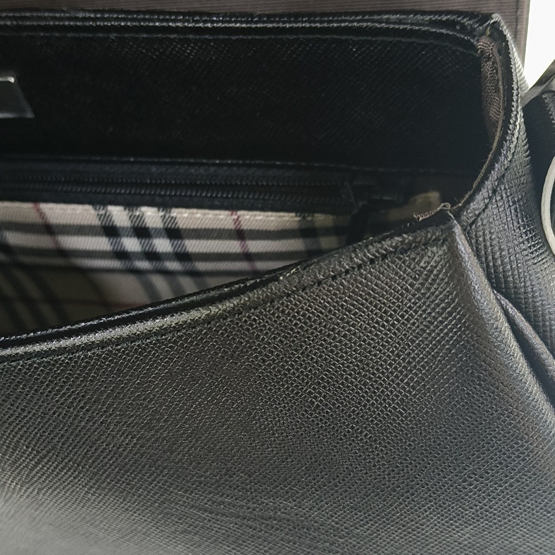 Calfskin Shoulder Bag Black
