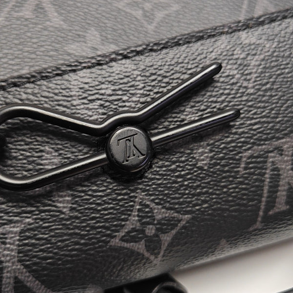 STEAMER Mini Monogram Coated Canvas Black