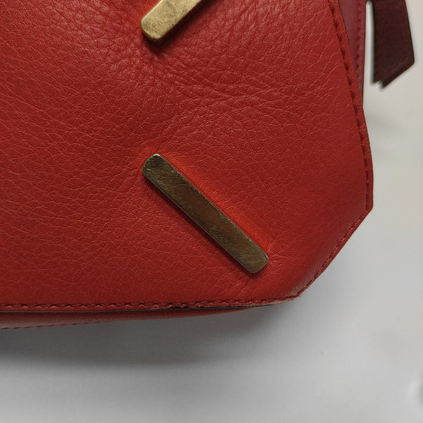 Puzzle Small Calfskin Red