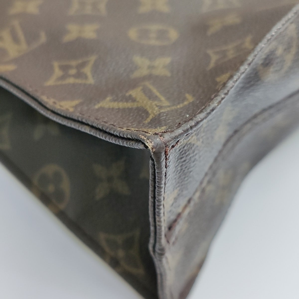 SAC PLAT GM Monogram Coated Canvas Brown