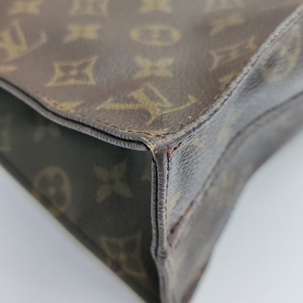 SAC PLAT GM Monogram Coated Canvas Brown