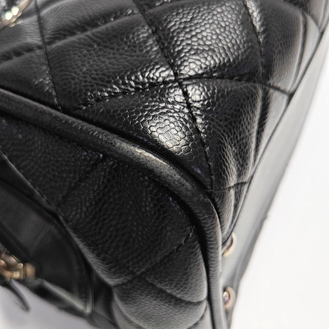 Quilted Grained Calfskin Black