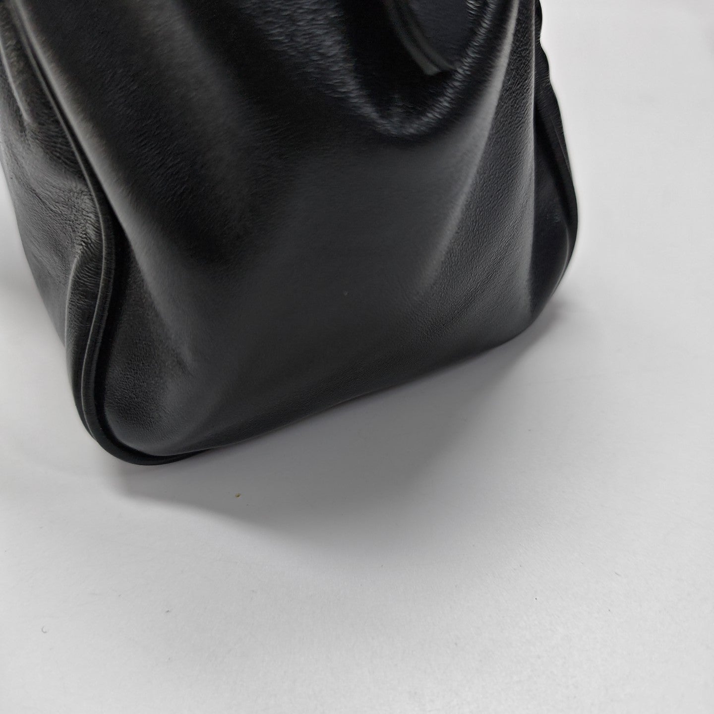 Calfskin Top Handle Bag Black