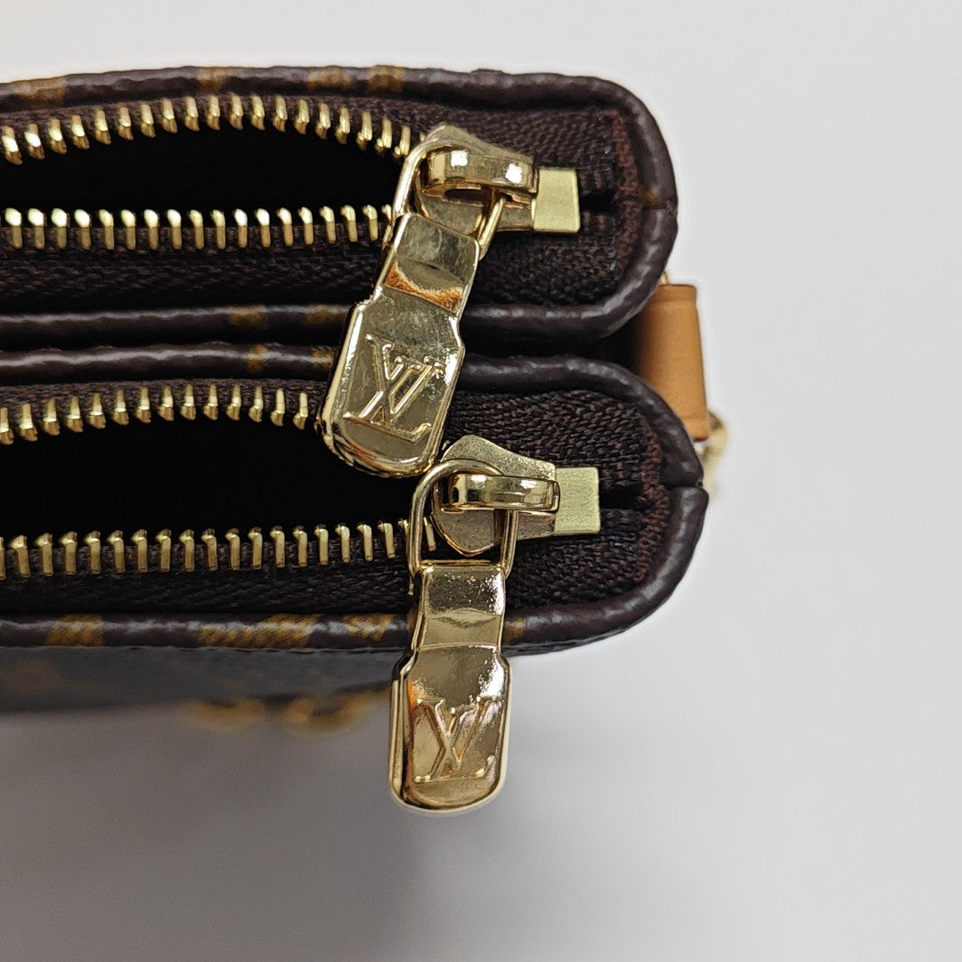 LIV POCHETTE Monogram Coated Canvas Brown