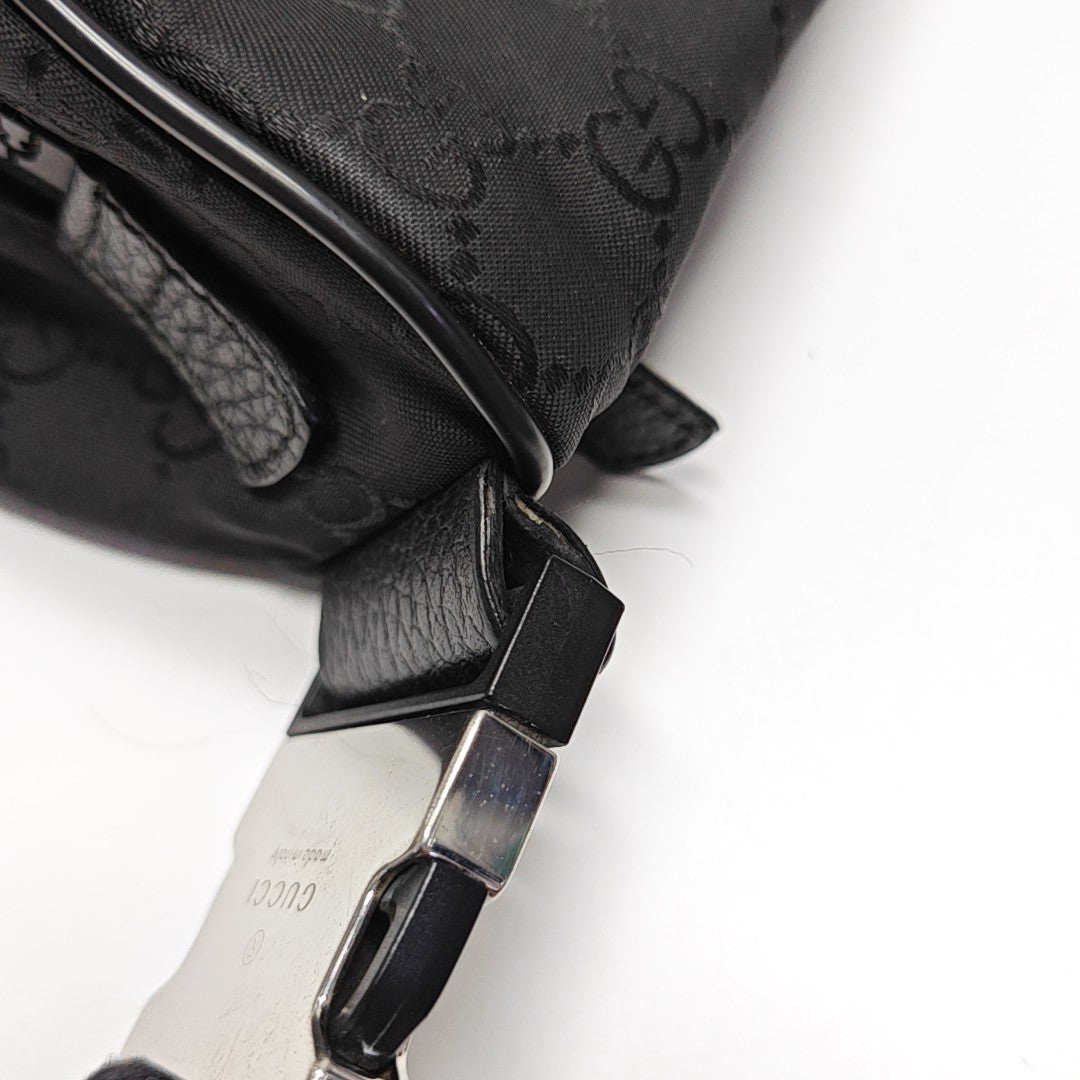 Monogram Canvas Belt Bag Black