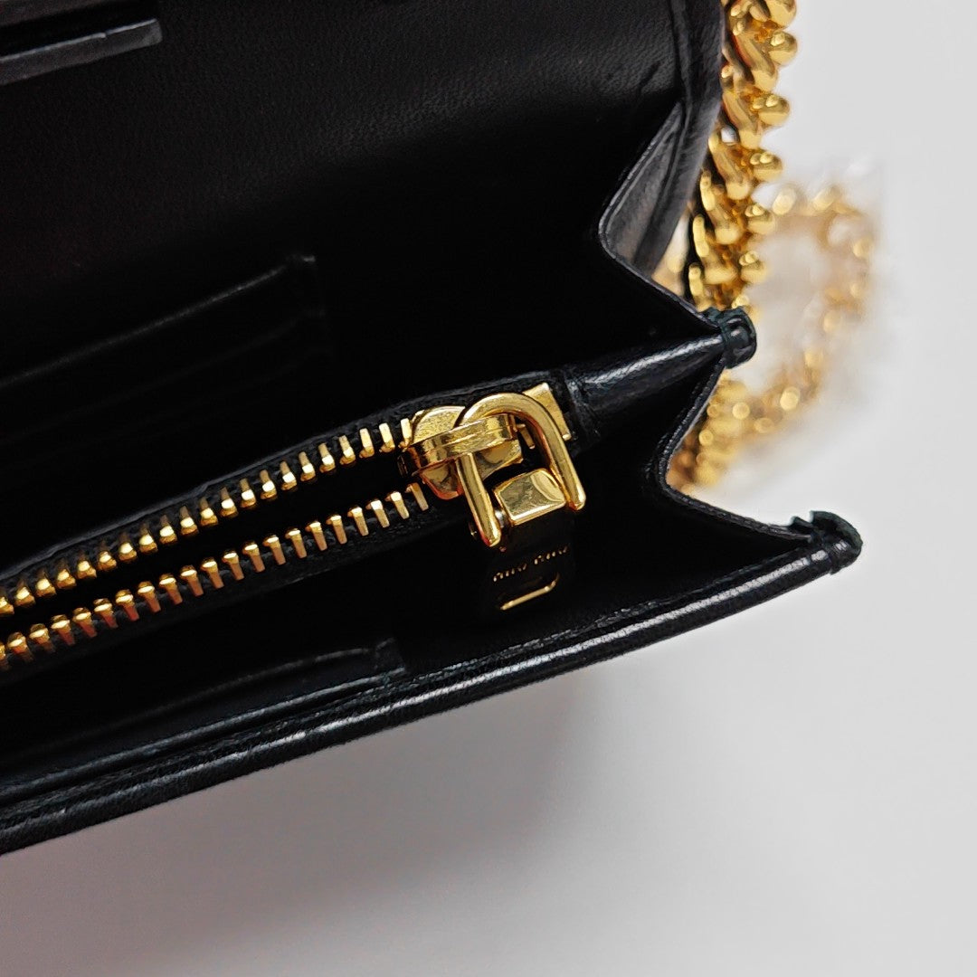 Matelassé Quilted Lambskin Black