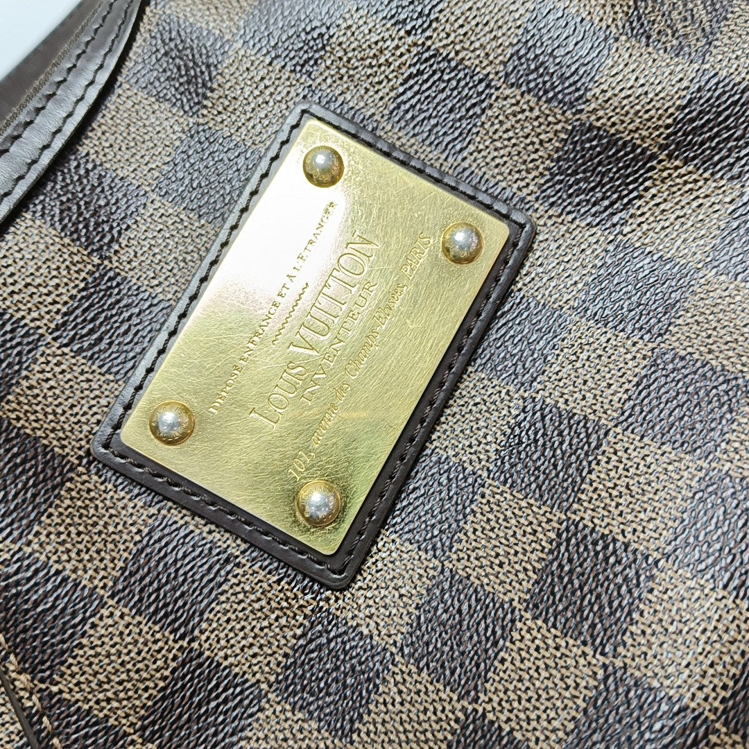 VINTAGE THAMES PM Damier Ebene Coated Canvas Brown