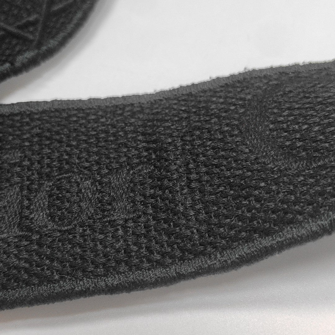 Lady D-Lite Medium Cannage Canvas Black