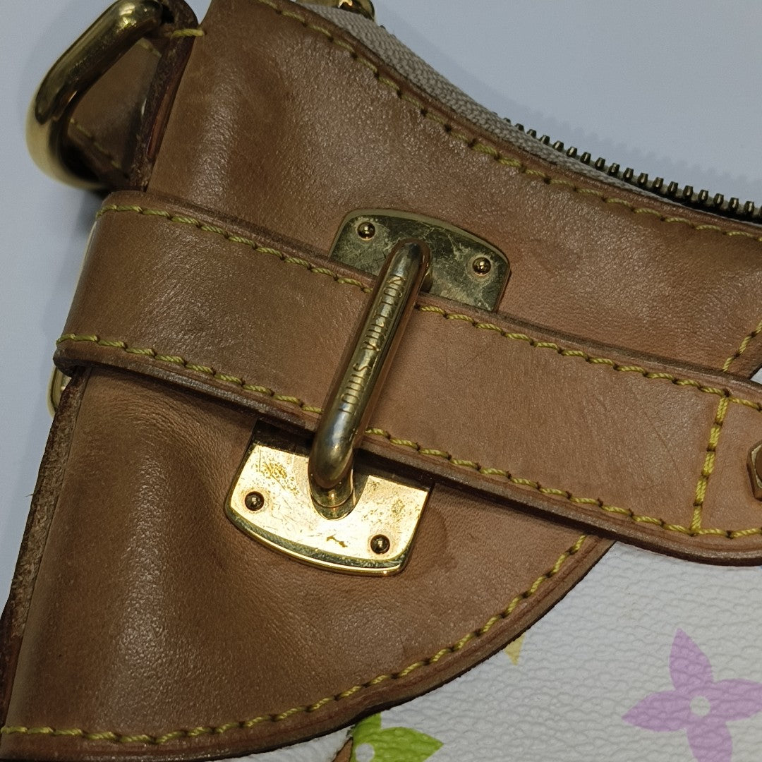 LV × TM GRETA Monogram Coated Canvas White