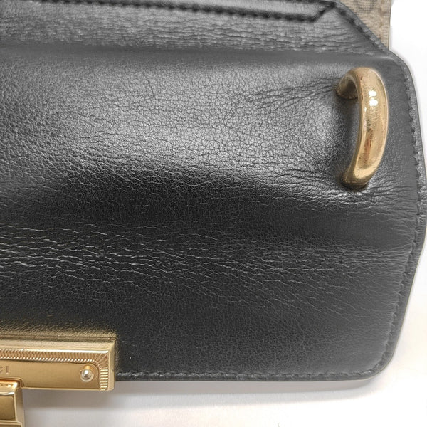 Padlock Mini Monogram Coated Canvas Beige
