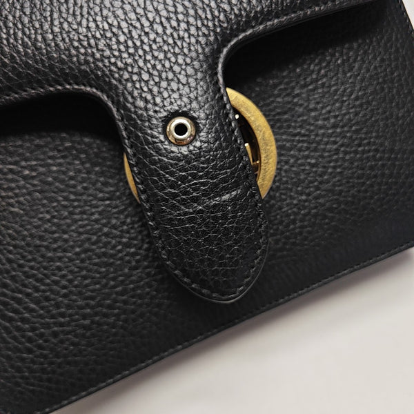 Interlocking G Small Calfskin Black