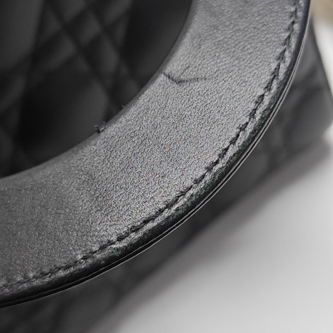 Lady Dior Small Cannage Calfskin Black