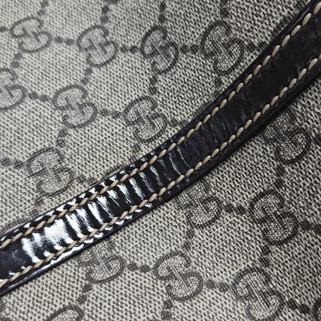 Joy Medium Monogram Coated Canvas Beige