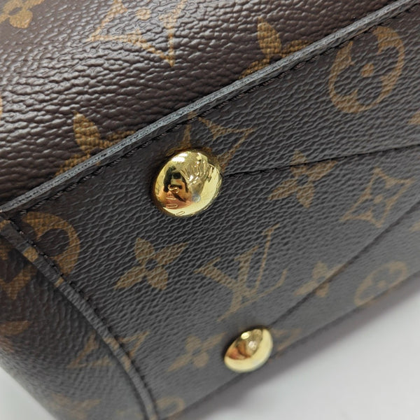 MONTAIGNE BB Monogram Coated Canvas Brown