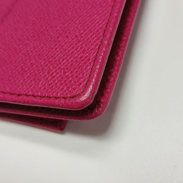 Calfskin Card Holder Red