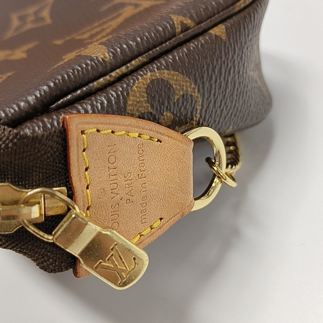 ACCESSOIRES Mini Monogram Coated Canvas Brown