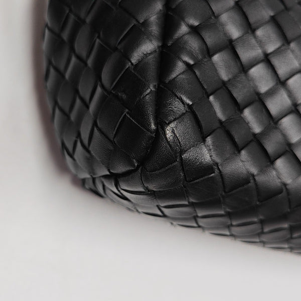 Calfskin Top Handle Bag Black