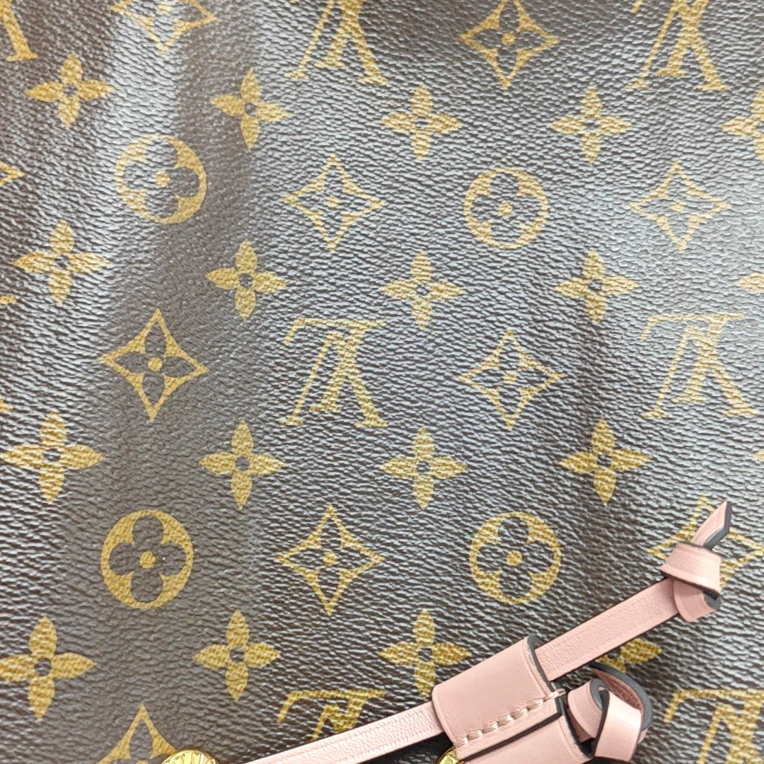 NÉONOÉ MM Monogram Coated Canvas Brown