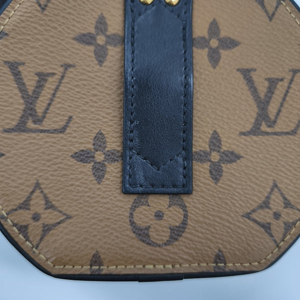BOITE CHAPEAU Mini Monogram Coated Canvas Brown