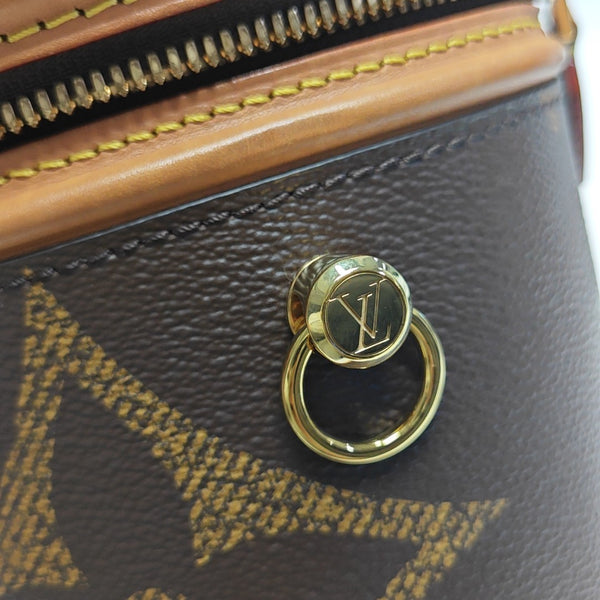 CANNES Monogram Coated Canvas Brown