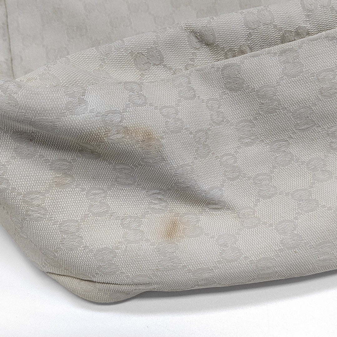 Monogram Canvas Shoulder Bag White