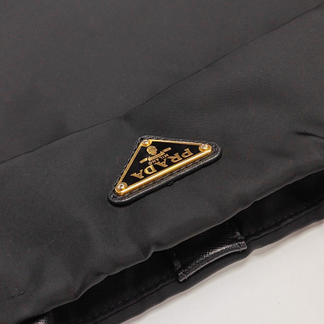 Nylon Shoulder Bag Black