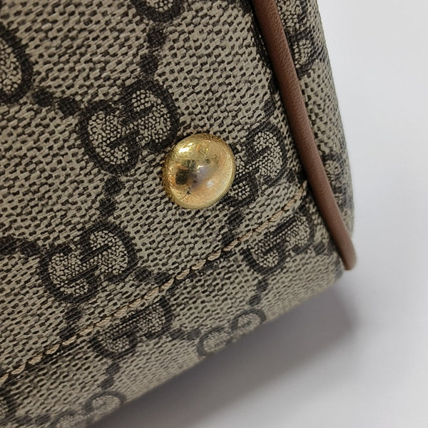 Monogram Coated Canvas Shoulder Bag Black
