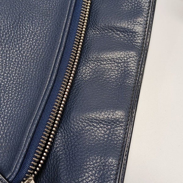 Vela Messenger Bag Calfskin Blue
