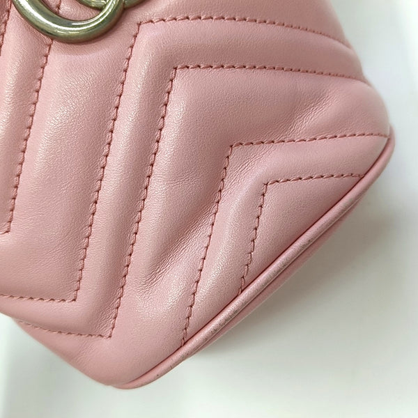 GG Marmont Mini Quilted Calfskin Pink