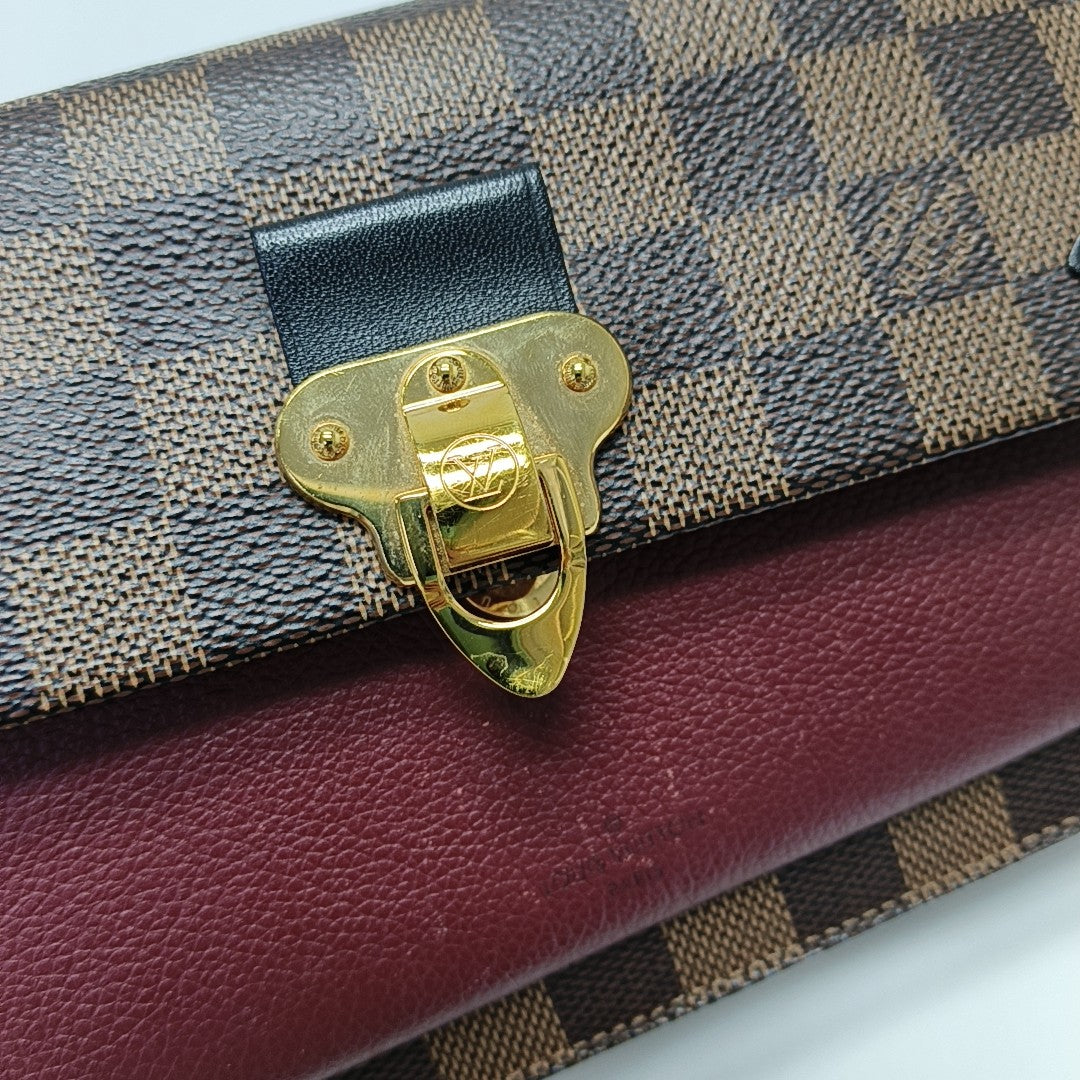 VAVIN Damier Ebene Coated Canvas Brown