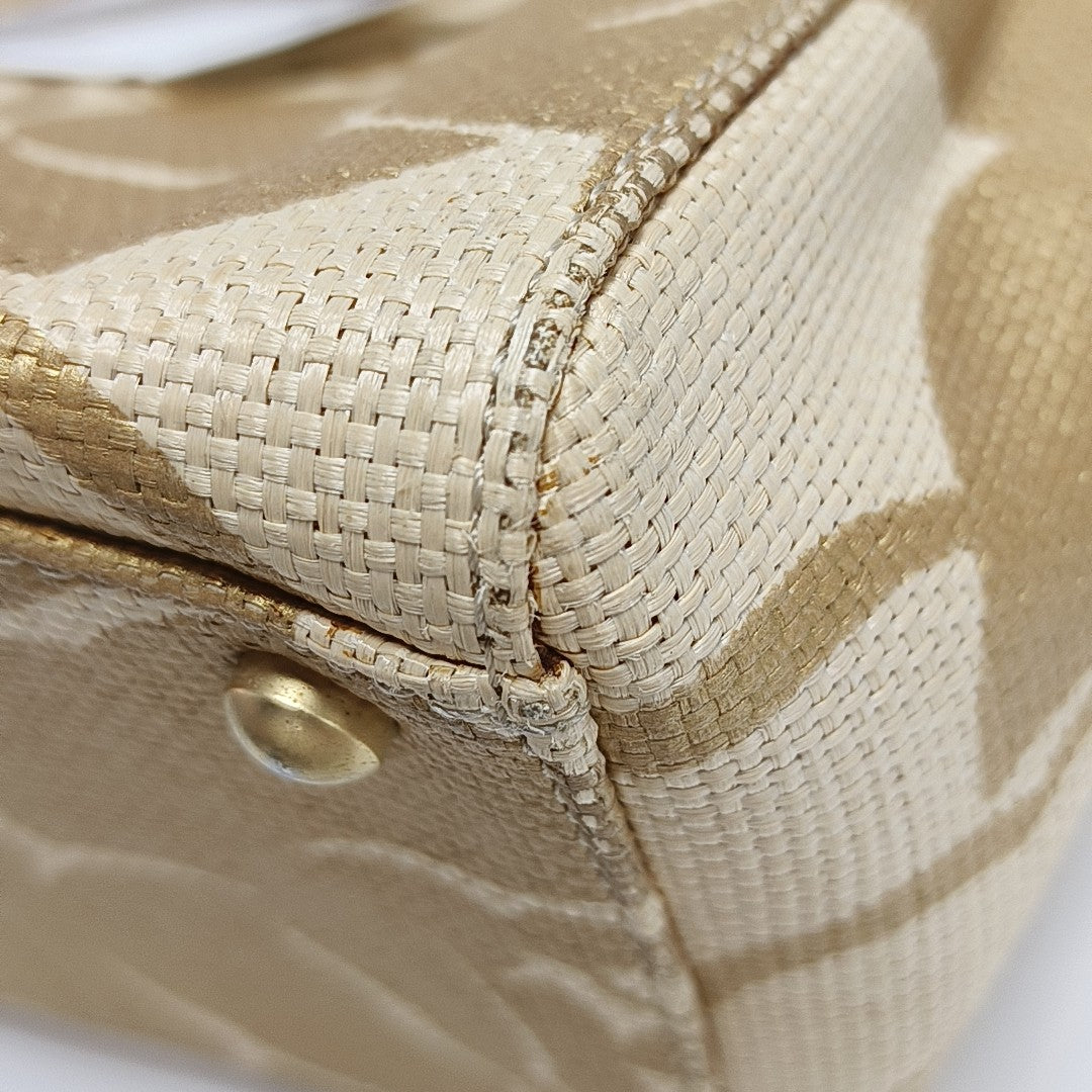 Straw Tote Bag Yellow