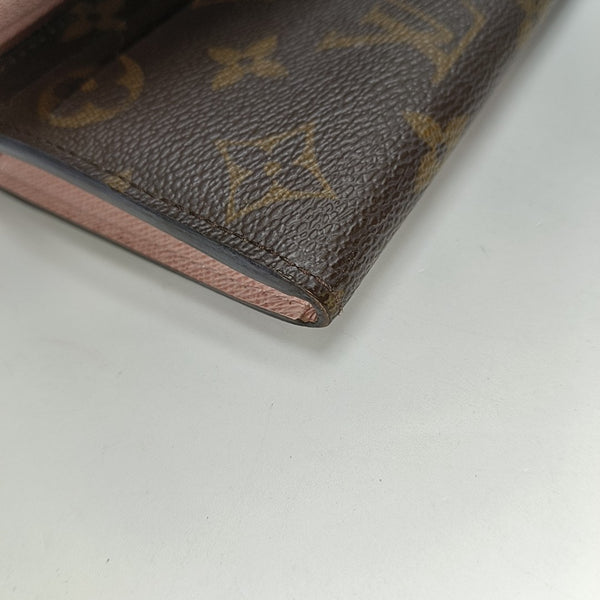 EMILIE Monogram Coated Canvas Brown Wallet