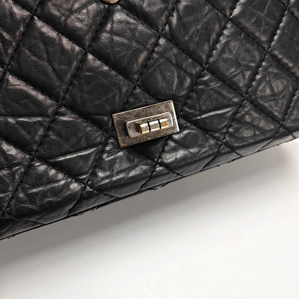 Authenticated pre-owned  2.55 227 (jumbo) Quilted Vintage Calf Black - Shoulder Bag at Looply