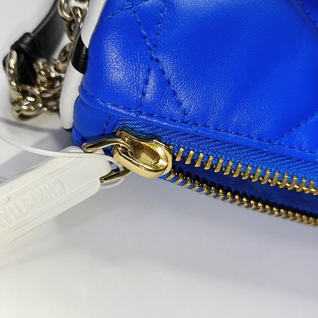 Vibe Small Cannage Lambskin Blue