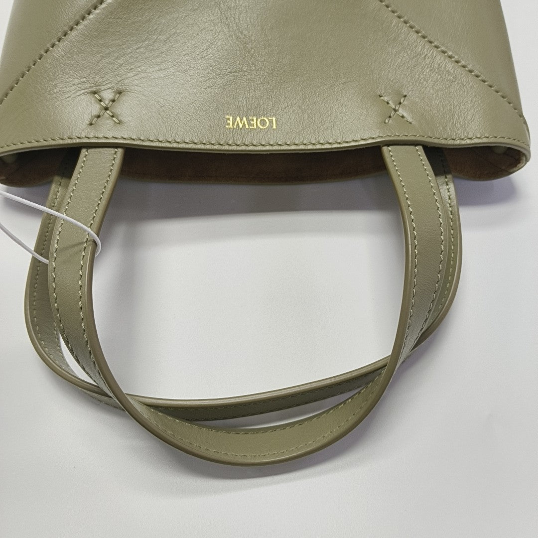Puzzle Fold Mini Calfskin Green
