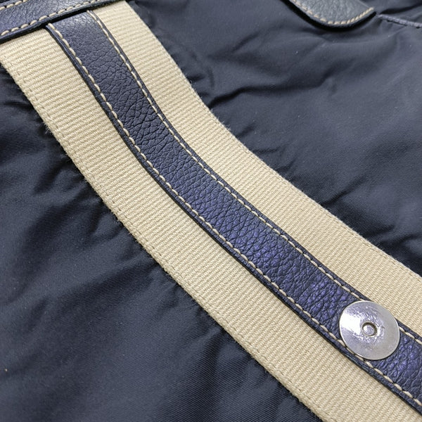 Nylon Top Handle Bag Black