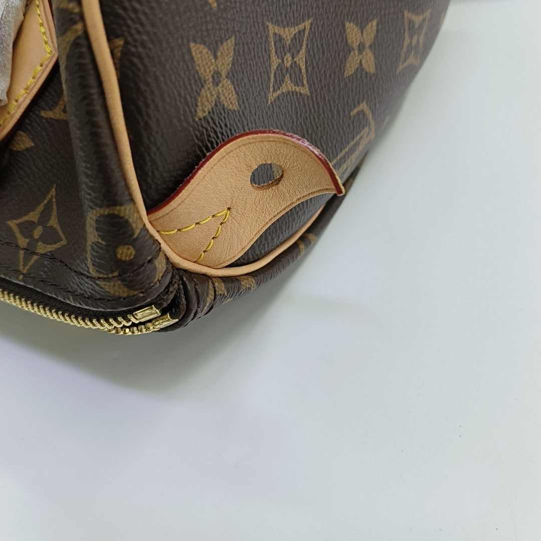 SPEEDY 25 Monogram Coated Canvas Brown